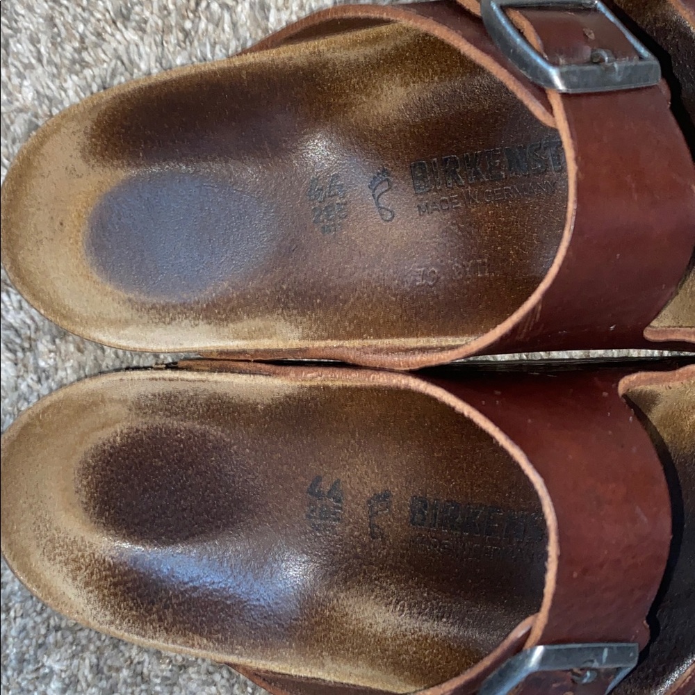 Men's Birkenstock Arizona Brown Leather - Picture 2 of 5